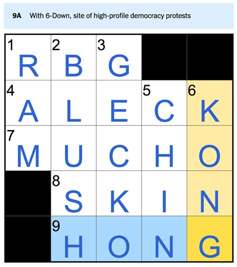 Search Clue. . Part of hk nyt crossword